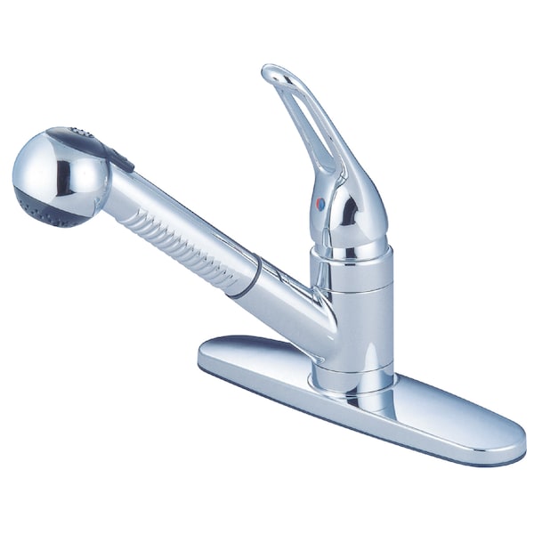 Single-Handle Pull-Out Kitchen Faucet, Chrome